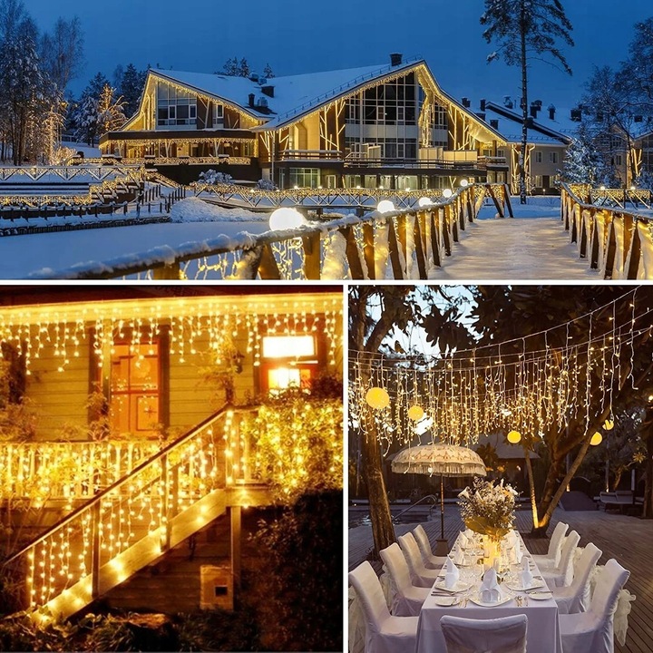 SOPLE LED LAMPKI 300 CHOINKOWE 14.5M ZEWNĘTRZNE ŚWIATEŁKA ŚWIĄTECZNE +FLASH