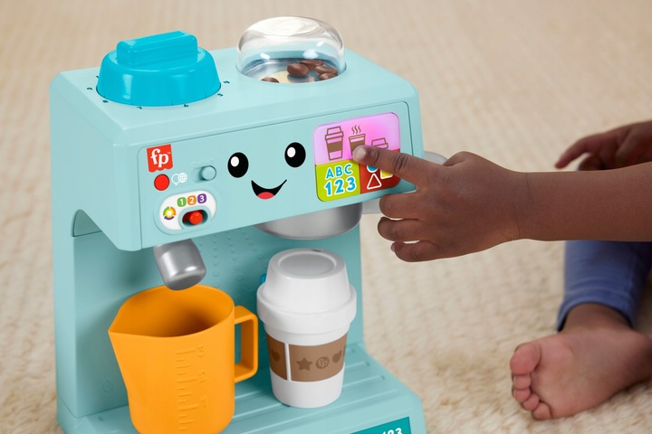 FISHER PRICE EKSPRES DO KAWY edukacyjna interaktywna zabawka +18 m-cy