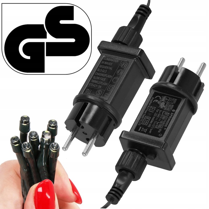 LAMPKI CHOINKOWE 500LED 27,5m ZEWNĘTRZNE WEWNĘTRZNE BIAŁE CIEPŁE ŚWIĄTECZNE