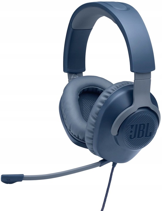 SŁUCHAWKI z mikrofonem JBL QUANTUM 100 NIEBIESKIE