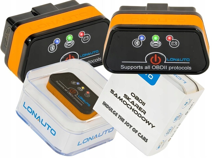 INTERFEJS DIAGNOSTYCZNY TESTER ELM327 OBD2 BLUETOOTH 4.0 ANDROID iOS POLSKI
