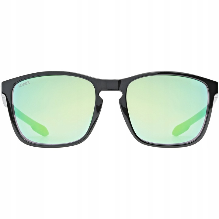 Okulary Przeciwsłoneczne Lifestyle UVEX LGL 52 Black - Mirror Green S3