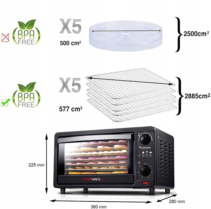 SUSZARKA DO GRZYBÓW WARZYW OWOCÓW DEHYDRATOR 14L