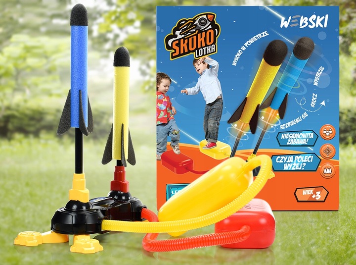 NAJLEPSZY PREZENT NA ŚWIĘTA DLA 5 6 7 8 9 10 LATKA Wyrzutnia RAKIET zestaw