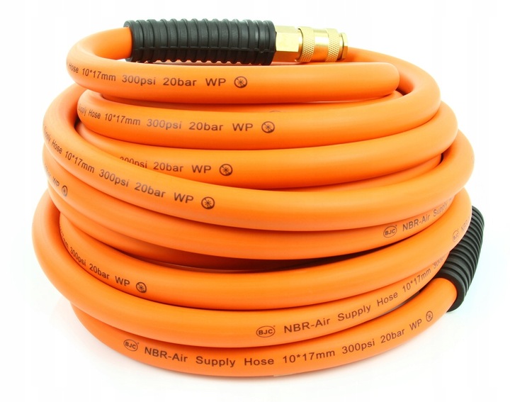 PRZEWÓD ZAKUWANY PNEUMATYCZNY DO KOMPRESORA WĄŻ CIŚNIENIOWY NBR 10x17mm 10m