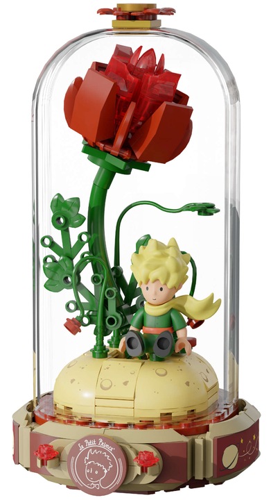 KLOCKI LICENCYJNE PANTASY MAŁY KSIĄŻĘ JEDYNA RÓŻA 211 EL. BAJKA KSIĄŻKA