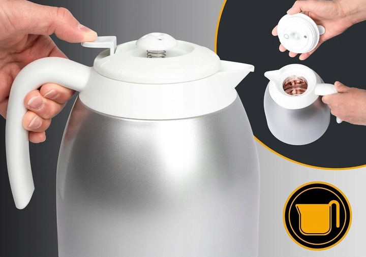 EKSPRES PRZELEWOWY DO KAWY KAWIARKA Z TERMOSEM + TERMOS 870W 1L