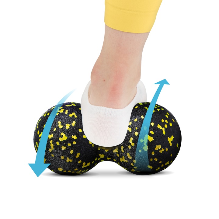 ROLLER WAŁEK PIŁKA PIŁECZKA ZESTAW EPP GŁADKI TWARDY DO MASAŻU DUOBALL