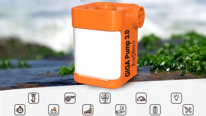 GIGA PUMP 3.0 POMPKA DO MATERCA Z LAMPKĄ 3W1 USB-C do zabawek dmuchanych