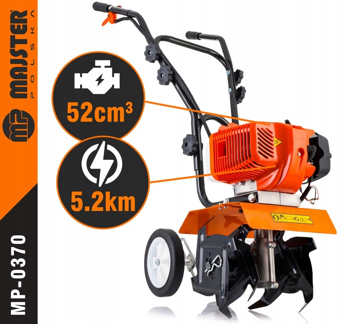 GLEBOGRYZARKA Spalinowa KULTYWATOR do gleby ziemi 30cm z REGULACJĄ MP0370