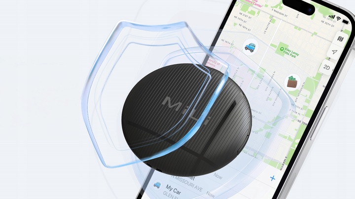 Lokalizator GPS LiTag MiLi IOS APLLE do plecaka kluczy bagażu roweru obroży