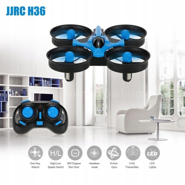 Mini Dron RC JJRC H36 mini 2.4GHz 4CH 6 axis