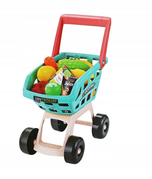 SUPERMARKET SKLEP KASA FISKLANA DLA DZIECI STRAGAN OWOCE KASA KOSZYK MATADI