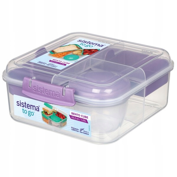 SISTEMA Śniadaniówka Pojemnik na lunch Bento Cube 1,25l 4 kolory