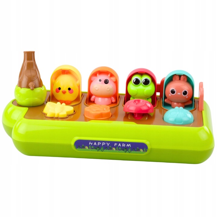 WYSKAKUJĄCE ZWIERZĄTKA ZABAWKA EDUKACYJNA POP-UP INTERAKTYWNA DLA DZIECI