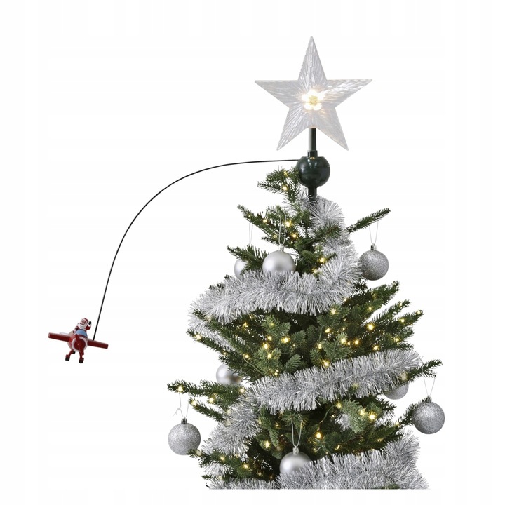 Gwiazda Na Choinkę Z Latającym Mikołajem New model