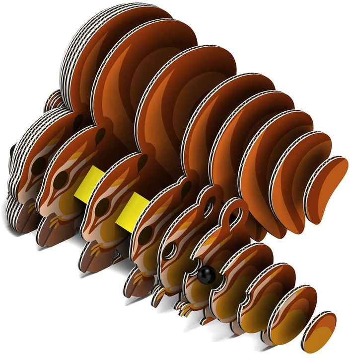 Wiewiórka Eugy. Eko Układanka Puzzle 3D