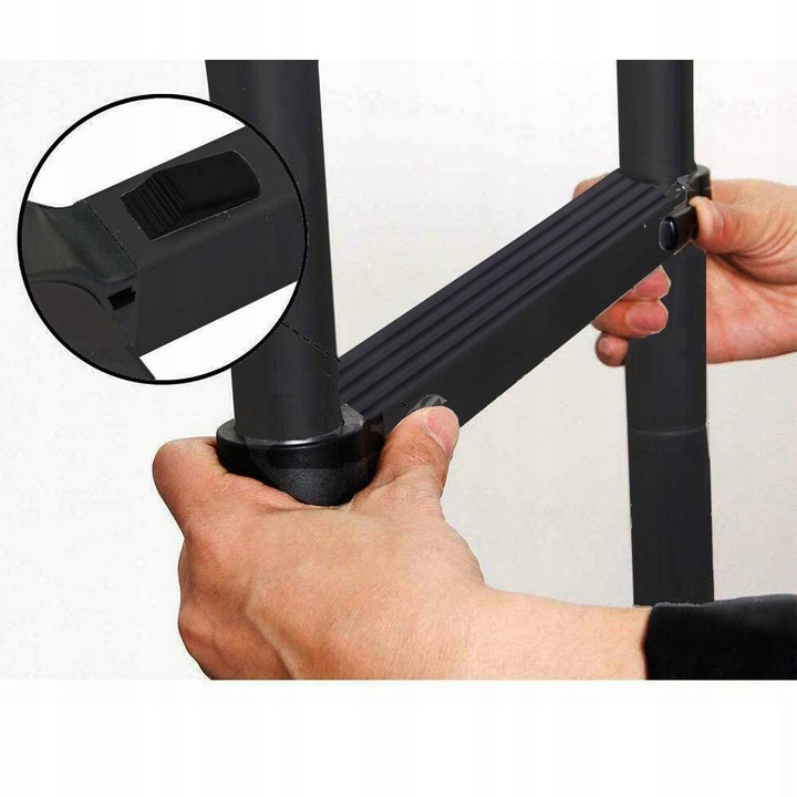 6,2 m Składana TELESKOPOWA DRABINA z wolnym hakiem