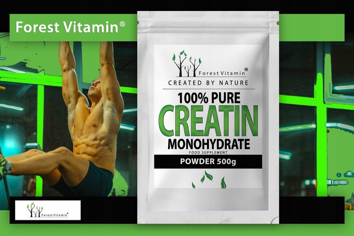 PURE CREATINE 500g KREATYNA MONOHYDRAT SIŁA MASA