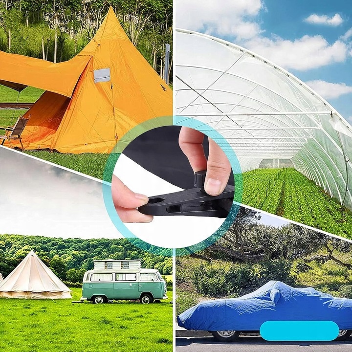 10X KLIPS DO PLANDEKI, ZACISK MARKIZY DO NAMIOTÓW, KLIPSÓW DO PLANDEKI