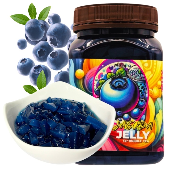 Zestaw do Bubble Tea żelki z kokosa JABŁKO ANANAS JAGODA 3x 450 g MIX NR II