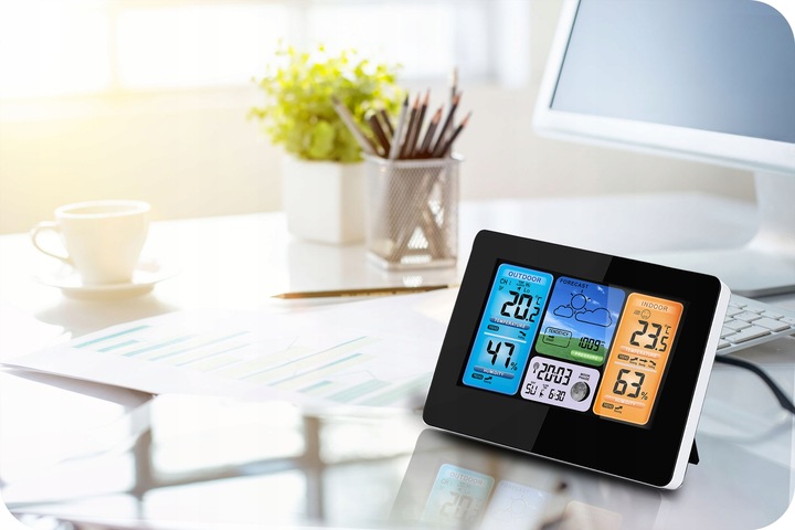 BEZPRZEWODOWA STACJA POGODY POGODOWA HIGROMETR