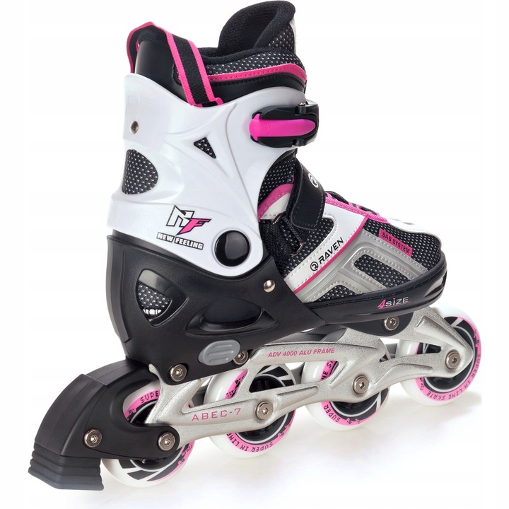 Rolki Regulowane RAVEN Pulse Black/Pink 37-40