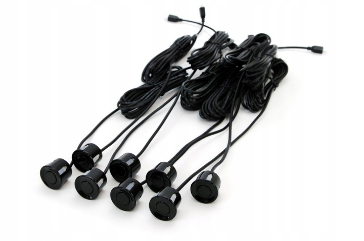 CZUJNIKI PARKOWANIA COFANIA PRZÓD TYŁ 8szt LED LCD