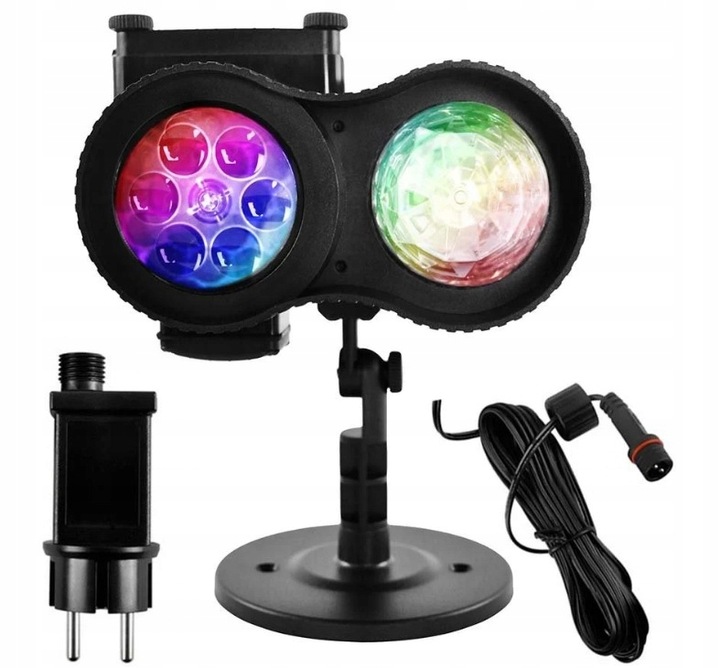 PROJEKTOR ŚWIĄTECZNY LED ŚNIEG NA PILOT LASEROWY REFLEKTOR RZUTNIK NA DOM