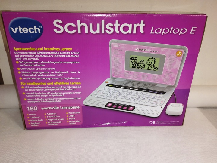 Komputerek dziecięcy edukacyjny VTECH Schulstart laptop angielski/niemiecki