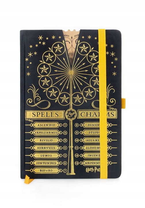 Notes A5 Harry Potter Spells And Charms 120k w linie Notatnik twarda oprawa