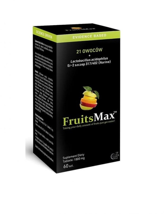 FruitsMax 1000 mg Narine probiotyk 60 tabs
