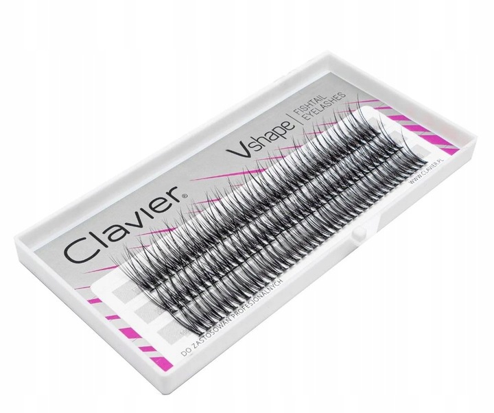 Kępki Rzęs Vshape Clavier 14mm – Jaskółki