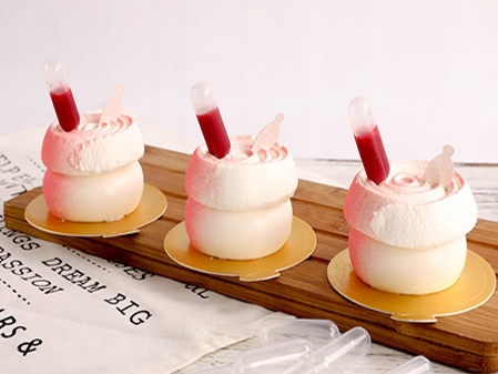 Pipety deserowe pipetki cukiernicze do deserów ciast 4ml 8cm 100 sztuk