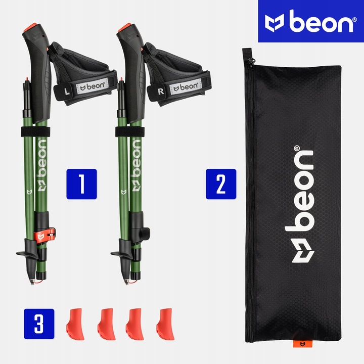 KIJE NORDIC WALKING SKŁADANE KIJKI DO CHODZENIA SPACEROWANIA REGULOWANE