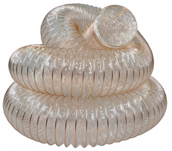 Wąż PUR antystatyczny SPIRO przewód odciągu do trocin wiórów Fi 50mm - 5 mb