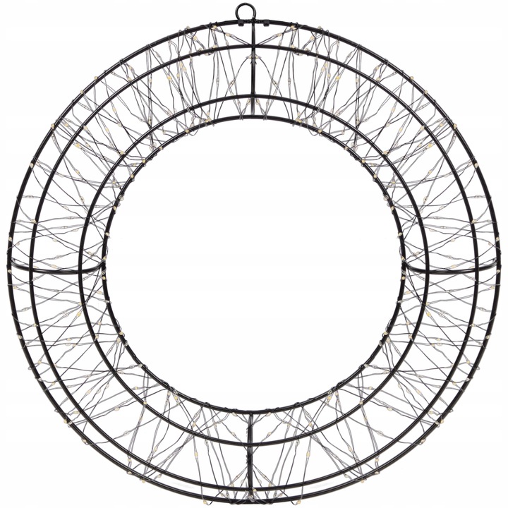 Dekoracja świetlna LED Ø 36 cm Wieniec Koło ledowe wianek świąteczny USB