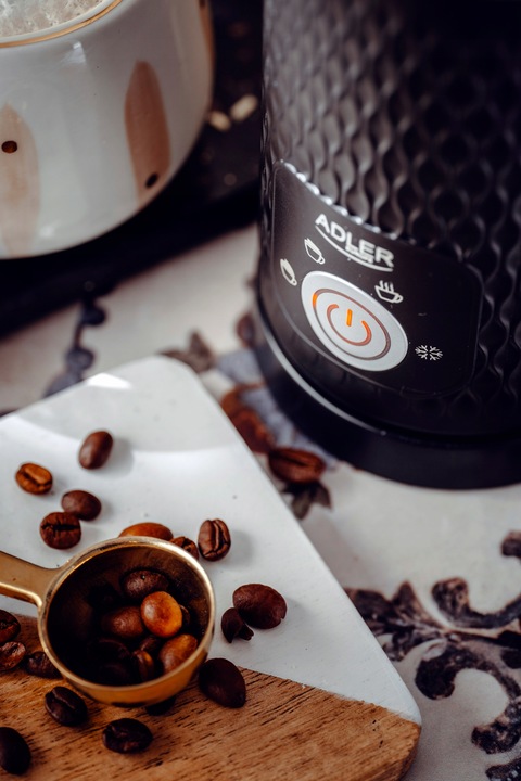 SPIENIACZ ELEKTRYCZNY DO MLEKA PODGRZEWACZ 2w1 Cappuccino Latte 4 Funkcje