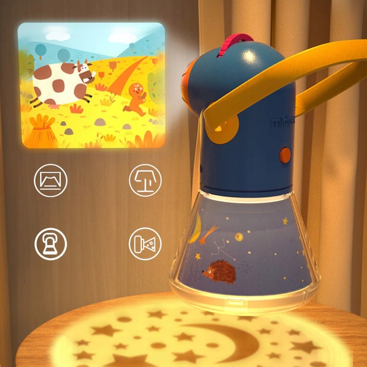 Projektor Bajek dla Dzieci Mideer Bezprzewodowy Rzutnik na Ścianę i Sufit
