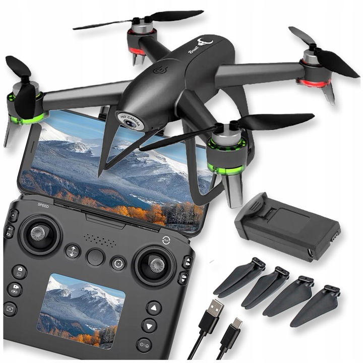 DRON WIFI KAMERA RC ZABAWKA ZDALNIE STEROWANY 2,4GHZ FPV LED HD DWIE KAMERY