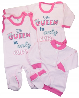 Wyprawka Dla Noworodka Komplet 5 Części BAWEŁNA 56