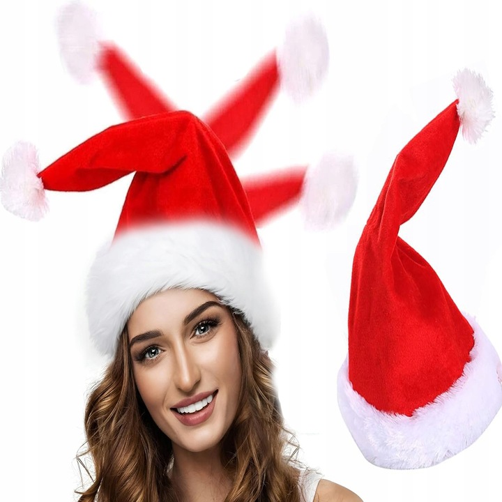 INTERAKTYWNA CZAPKA MIKOŁAJA TAŃCZĄCA GRAJĄCA ZABAWNA DEKORACJA ŚWIĄTECZNA