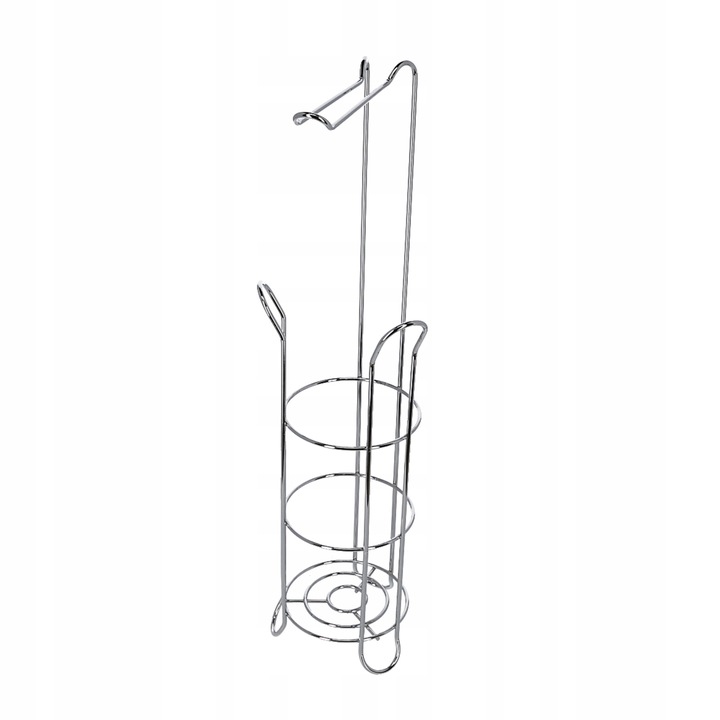 STOJAK TOY na PAPIER toaletowy CHROM zasobnik WC