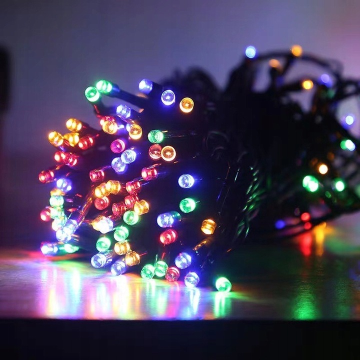 LAMPKI CHOINKOWE 300 LED MULTIKOLOR ŚWIATEŁKA WEWNĘTRZNE ZEWNĘTRZNE PREMIUM