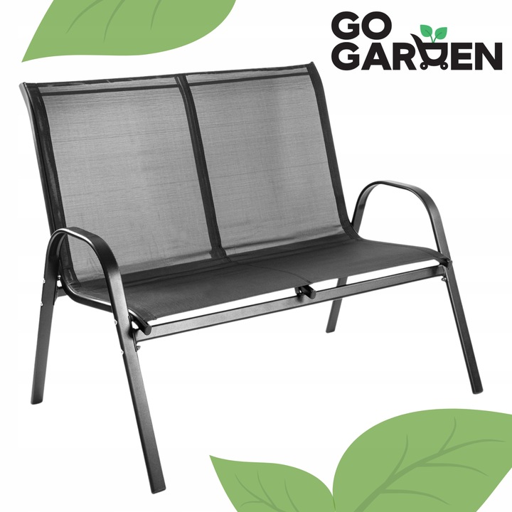 MEBLE OGRODOWE ZESTAW MEBLI OGRODOWYCH KOMPLET METALOWE 2 KRZESŁO SOFA STÓŁ