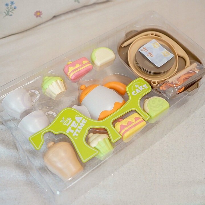 SERWIS ZESTAW DO HERBATY KAWY DESER FILIŻANKI AKCESORIA 25 EL. WOOPIE