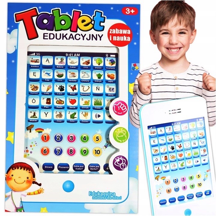 DUŻY EDUKACYJNY TABLET DOTYKOWY POLSKA WERSJA