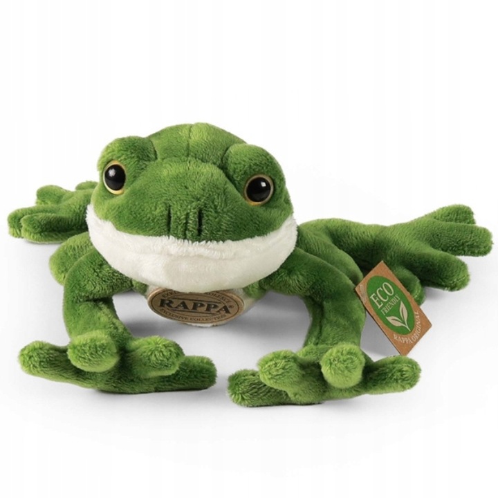 MASKOTKA PLUSZOWA ŻABA REALISTYCZNA 15cm RAPPA ECO ŻABKA DLA DZIECKA