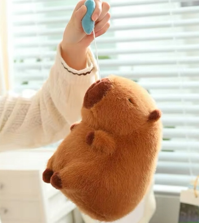 KAPIBARA ŚPIĄCA PLUSZAK ZABAWKA MASKOTKA PLUSZOWA PRZYTULANKA MIĘKKA 30CM