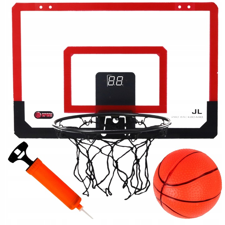 Koszykówka dla dzieci INTERAKTYWNA TABLICA LICZNIK DŹWIĘK ŚWIATŁA kosz gry